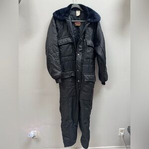 Vintage 1980s Walls Blizzard Pruf Insulated Jumper Black 38-40 - Great condition